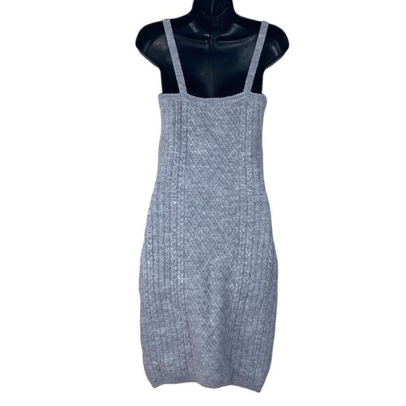 House of Harlow 1960 Heather Gray Knit Sleeveless Mini Dress Sz M - Picture 10 of 12